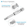 CoCud Magnetic Square Bits S2 Head 1/4 Inch Hex Shank
