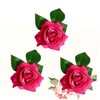 FUNOMOCYA 3pcs cloth flower brooch hair brooch for wedding hair