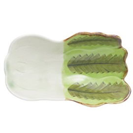 WAYUTO Ceramic Serving Plate Vegetable Themed Fruit Tray Serveware Platters Condiment Tray Pasta Bowl Sauce Dish Relish Tray for Fruit Salad Cheese Dessert Snack Oatmeal Chinese Cabbage