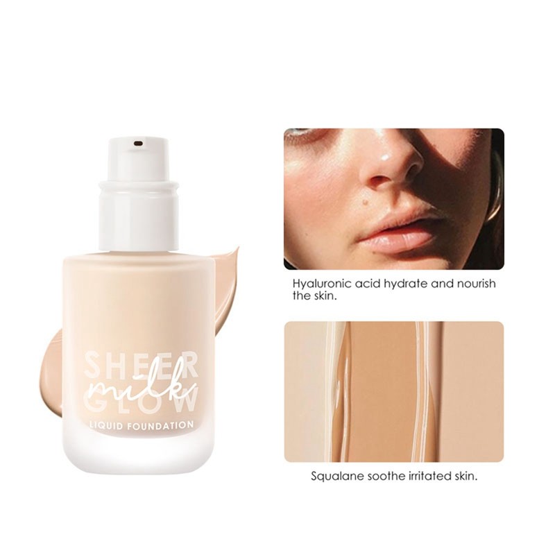 Waterproof Moisturizing Concealing Long Lasting Facial Brightening Makeup Cream#4