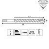 Corintian Solid carbide SDS Plus drill bit, hammer drill, diameter