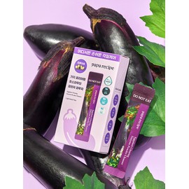 Papa Recipe Eggplant Clearing Enzyme Powder Cleanser (Foot Type) 12 sheets / 가지 클리어링 효소 파우더 클렌저 (포타입) 12매입