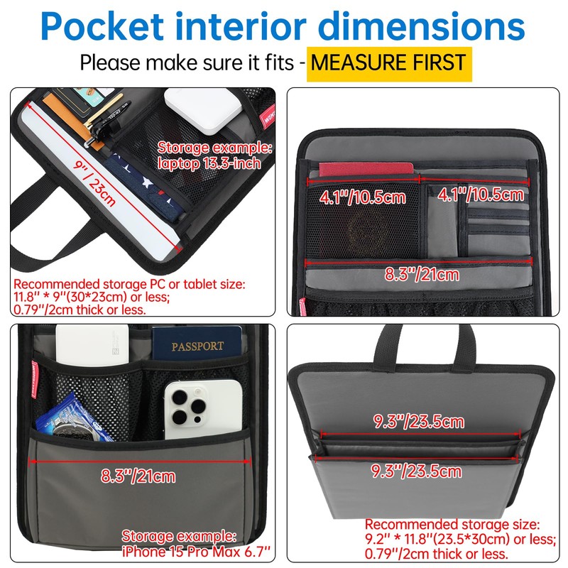 DELTAMANN Slim Rugged Backpack Organizer Insert for Business Casual Men