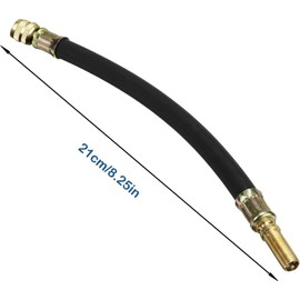 KEWAYO 2 Pieces Flexible Rubber Tire Valve Adapter Extension with Valve Cap for Universal Cars, Trucks, Motorcycles, Bikes (210mm)