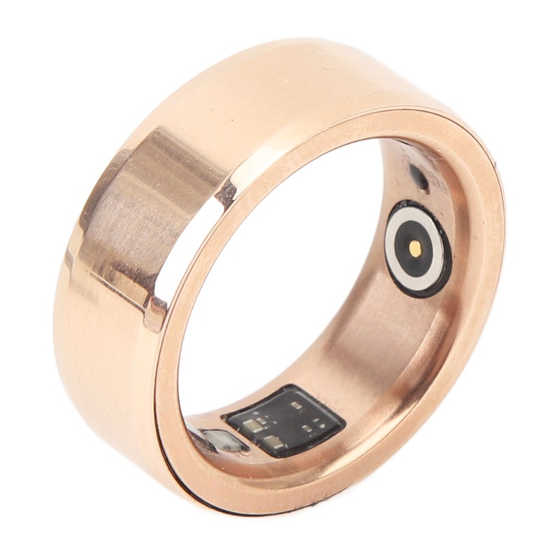 Smart Ring Pink Gold Sleep Monitor Health Tracker Waterproof Aluminum