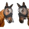 Horse Fly Mask with Ears Long Nose Full Face,Nose Net