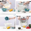 Mixing Bowls for Kitchen, 13 Piece Plastic Nesting Bowls Set