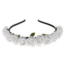 Love Sweety Boho Floral Crown Rose Flower Headband Hair Wreath