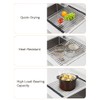 Hemompito 17.72" Dish Drying Rack Over The Sink, 304 Stainless