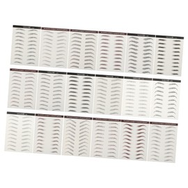 Healeved Full Natural Brows Temporary Brow 18pcs Waterproof Makeup Brow Stickers