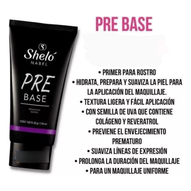 Sheló Nabel Pre Base Primer + Iluminador Beso De Sol