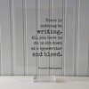 Ernest Hemingway Frame - There Is Nothing to Writing