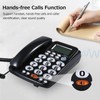 Desktop Wired Landline Telephone with Large Buttons Hands-free Calls Adjustable