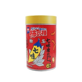 Shinshu Limited Kameda Persimmon Seeds with Peanuts Hachimanya Shichimi Chili Pepper Flavor, Shichimi Karashi Flavor, 5.1 oz (144 g) (1 Box)