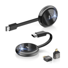 Wireless HDMI Transmitter and Receiver 4K/5G - TIMBOOTECH Wireless Transmission HDMI, Wireless HDMI Transmitter and Receiver, Screen Transfer from Laptop/PC/Camera/TV Box/Game Box to Monitor/Projector