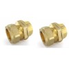hep® 22mm Compression by 1/2" BSP Brass Male Iron Coupler