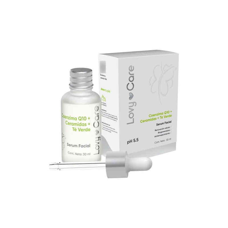 Srum Q10 Ceramidas T verde Nutre y Refuerza Barrera Cutnea