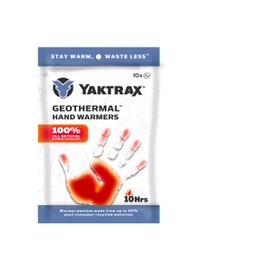 Yaktrax Geothermische Handwärmer, 10 Stück, luftaktiviert, bis zu 10 Stunden Wärme, kompakte und tragbare Wärme für Outdoor-Aktivitäten, Wintersport und Notfall-Kits