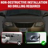 No Drill Front License Frame Compatible with Chrysler Voyager 2020-2024