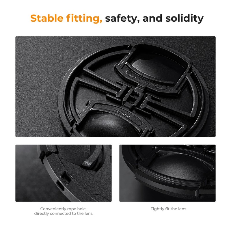 K&F Concept 67MM Lens Cap Snap-on Front Camera Lens Cover