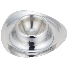 Wada Suke Seisakusho 2806-0000 Egg Cup, Silver, 3.9 x 3.9 x 0.9 inches (100 x 100 x 22 mm)