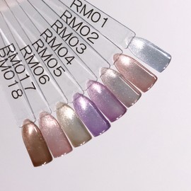 Magnetic Gel, 0.3 oz (8 g), Dull x Clear Color, High Brightness, Sparkling Gel, UV/LED Compatible, Art, One Color, Self-Supporting, Professional Use, Color Gel (RM05, 1)