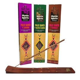 Aromasenses.- Pack of 3 Mystic Spirit Sahumerios Incense Sticks, 3 Boxes of 8 Incense Sticks + Aroma Senses Tablet (Sandalo Stick-Sage Stick-Lavender Stick)
