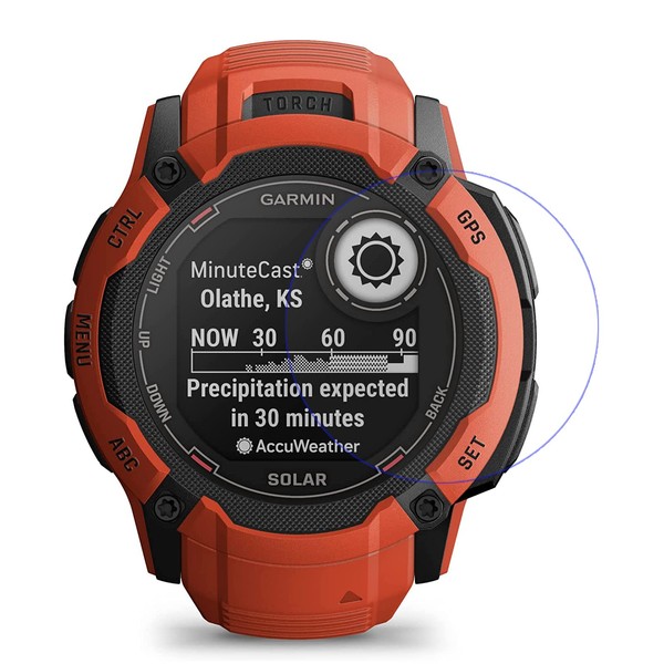 LOKEKE Compatible with Garmin Instinct 2X Solar Tempered Glass Screen
