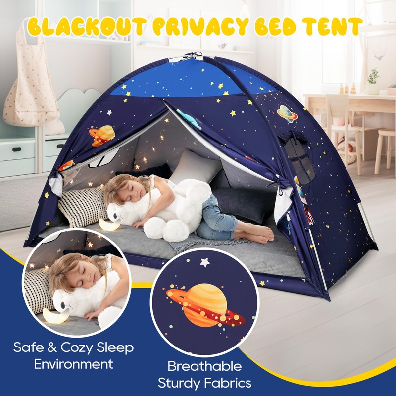 Twin Bed Tent Twin Bed Canopy Indoor Blackout Privacy Tent