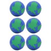 12PCS Globe Soft Ball 63mm Squeezable PU Portable Earth Stress