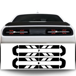 Clearsurface Taillight Race Track Vinyl Overlay Decal Film C Fits Dodge Challenger 2015-2022