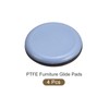 METALLIXITY PTFE Furniture Slider Gliders (1 1/2inch) 4Pcs, Round Self-Adhesive