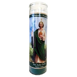 Saint Jude (San Judas Tadeo) Green Perfumed Devotional Candle