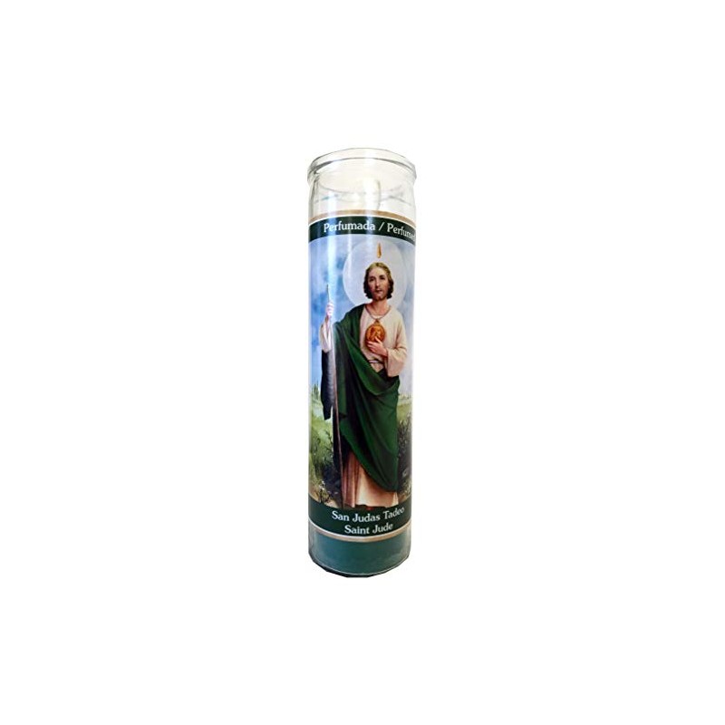 Saint Jude (San Judas Tadeo) Green Perfumed Devotional Candle