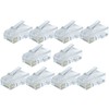 rhinocables RJ45 Connectors, Cat5e Connectors, Ethernet Plug Crimp Ends 8-Pin