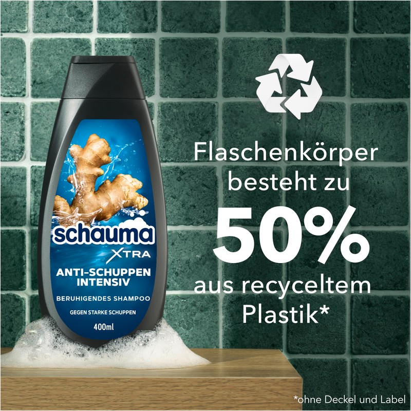 Schauma Anti-dandruff shampoo intensive (400 ml), hair shampoo fights strong