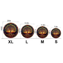 Funnli Wooden Puzzles for Adults and Children, Unique Plant Wooden Puzzle (Trees 4), Puzzle Made of Plants (S-20 x 20 cm, 109 Pieces)