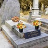 Memobloom Artificial Grave Flower Pots: 2 Pcs Graves Autumn Flowers