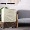 Folding Bed Cover Dustproof Waterproof Rollaway Bed Protective Cover for
