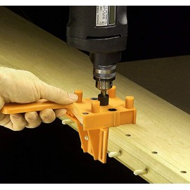 TAORAYO Drill Guide Set for Tabo Splicing Jig, Tabo Hole Jig, Woodworking Dowel Jig Drill Bit, Handheld, Woodworking Vertical Drilling Guide, ABS Plastic Guide Plate, Drill Guide Plate, Dowel Drilling, Positioning, Woodworking Assistant, Vertical Drillin