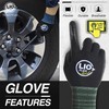 Safety Work Gloves with Touchscreen Fingers, 1 Pair Thin &