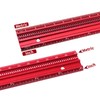 400mm Woodworking Hole Scribing Ruler Aluminum Alloy 360° Rotating Line
