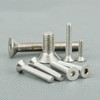 100Pcs Hex Socket Countersunk Screws Stainless Steel Hexagonal Machine Screws