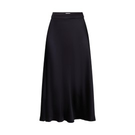 ESPRIT Satin Midi Skirt, 001/Black