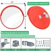 32" Security Mirror PC Convex Traffic Mirror Wide Angle Curved