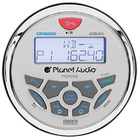 Planet Audio PGR35B Planet 3.5" Marine Radio Bluetooth Rear Aux Input AM/FM Rear charging USB