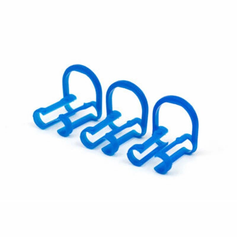 CAREPACY 10pcs Dental Dentist Cotton Roll Holder Blue-Disposabl