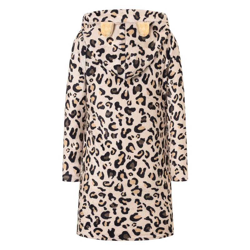 Umeyda Girls Fleece Hooded Robes, Warm Printed Bath Robe for