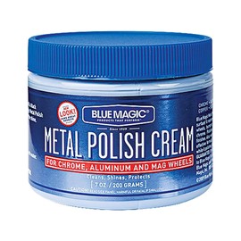 Blue Magic 400 Metal Polish Cream Non-Abrasive Tarnish and Oxidation Remover for Chrome, Aluminium, Brass, Copper, Sterling Silver and Stainless Steel, 7 oz., Pack of 1