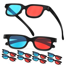 SUPVOX 10pcs Viewing Glasses for Movies Games Theater Screens Ultra-Light Comfortable Design with Nose Pads for Home Cinema Use